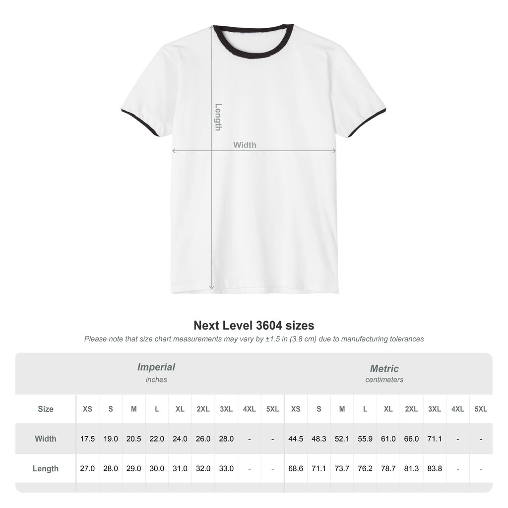 Ringer T-Shirt - "C'est La Vie" Minimal French Vintage Tee
