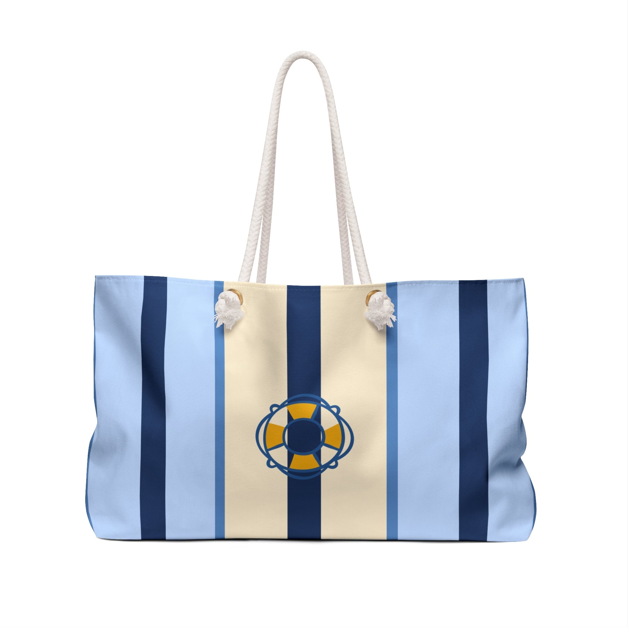French Pool Bag — á la Piscine Oversized Blue Stripped Tote