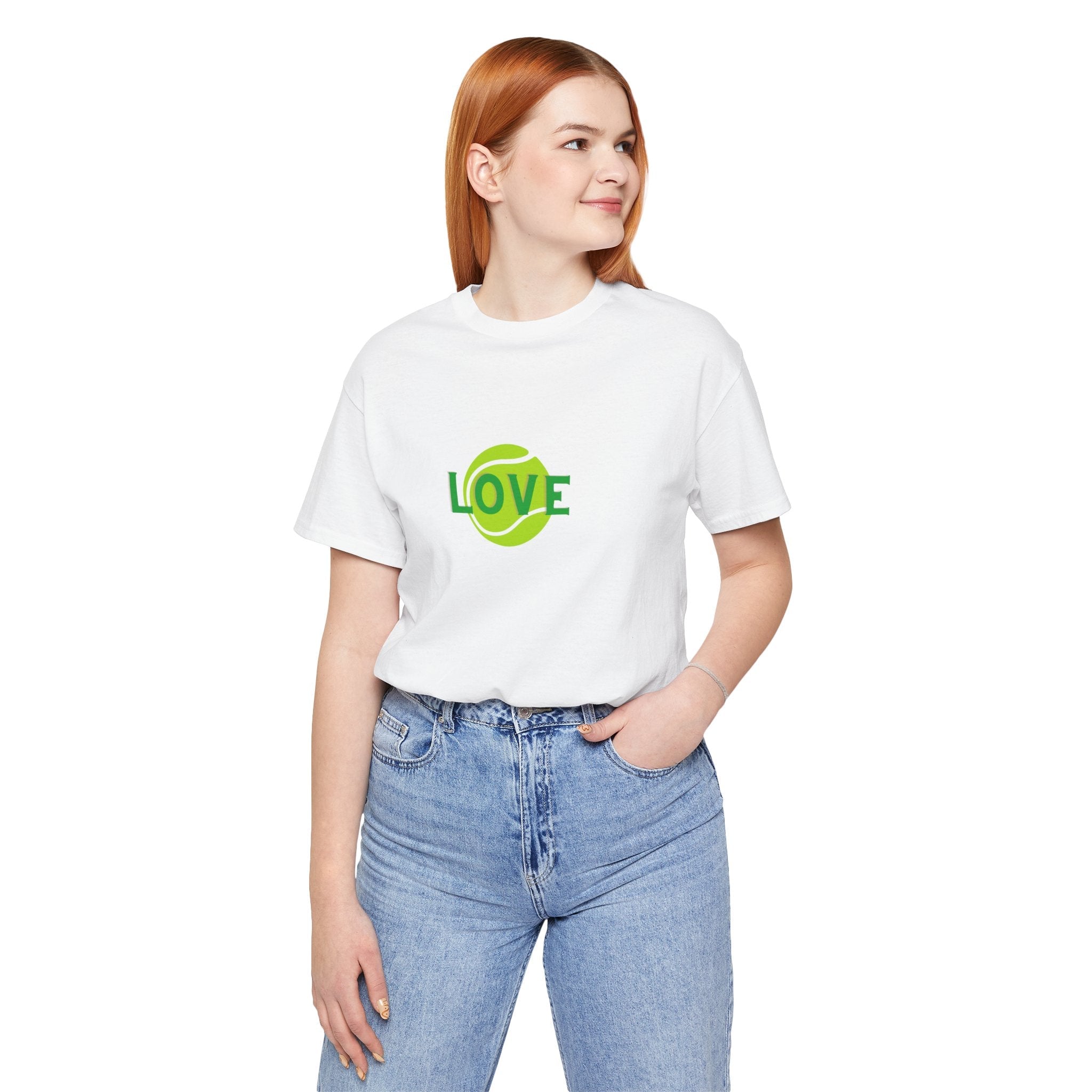 Tennis Love Graphic Tee — 'LOVE' Tennis Ball Shirt