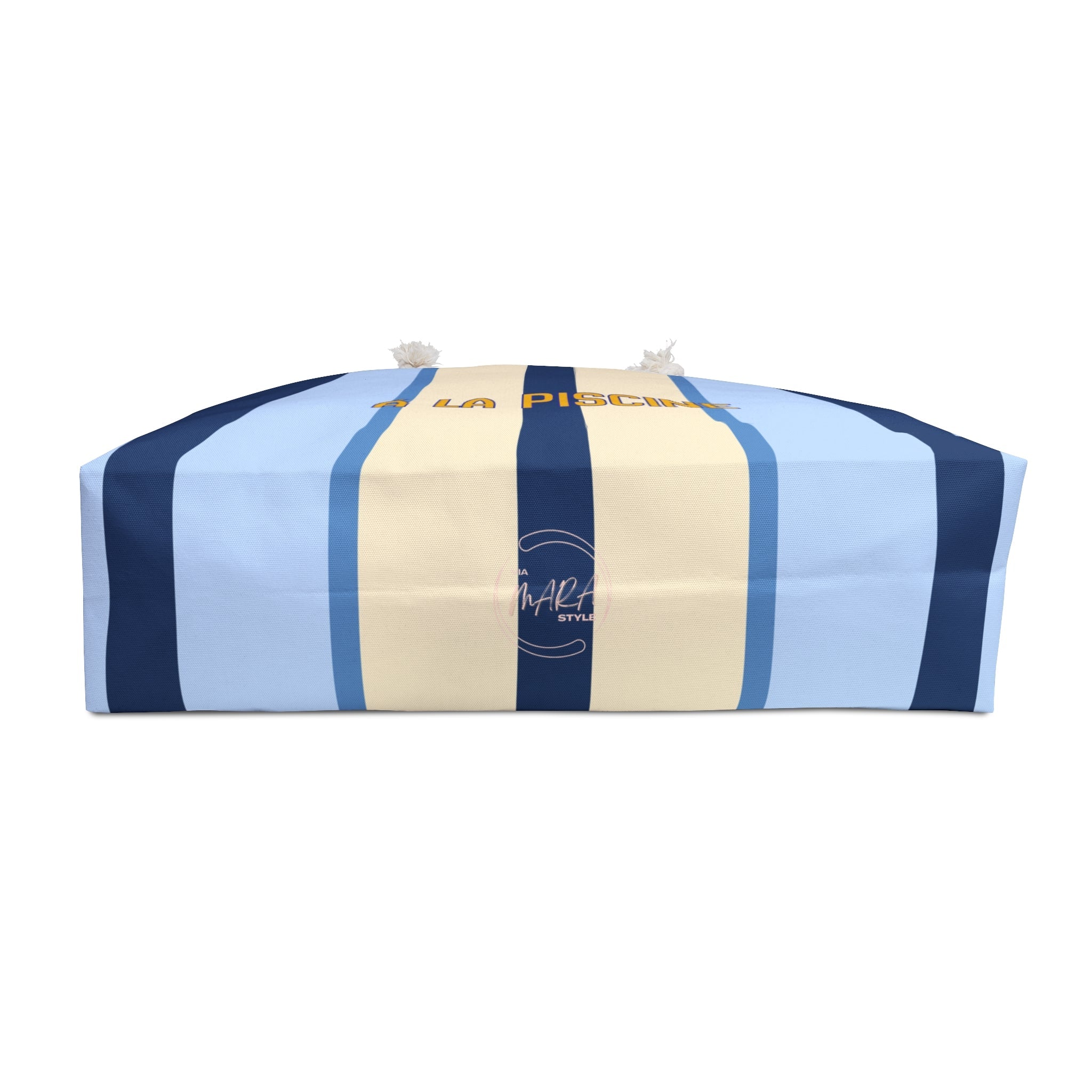 French Pool Bag — á la Piscine Oversized Blue Stripped Tote