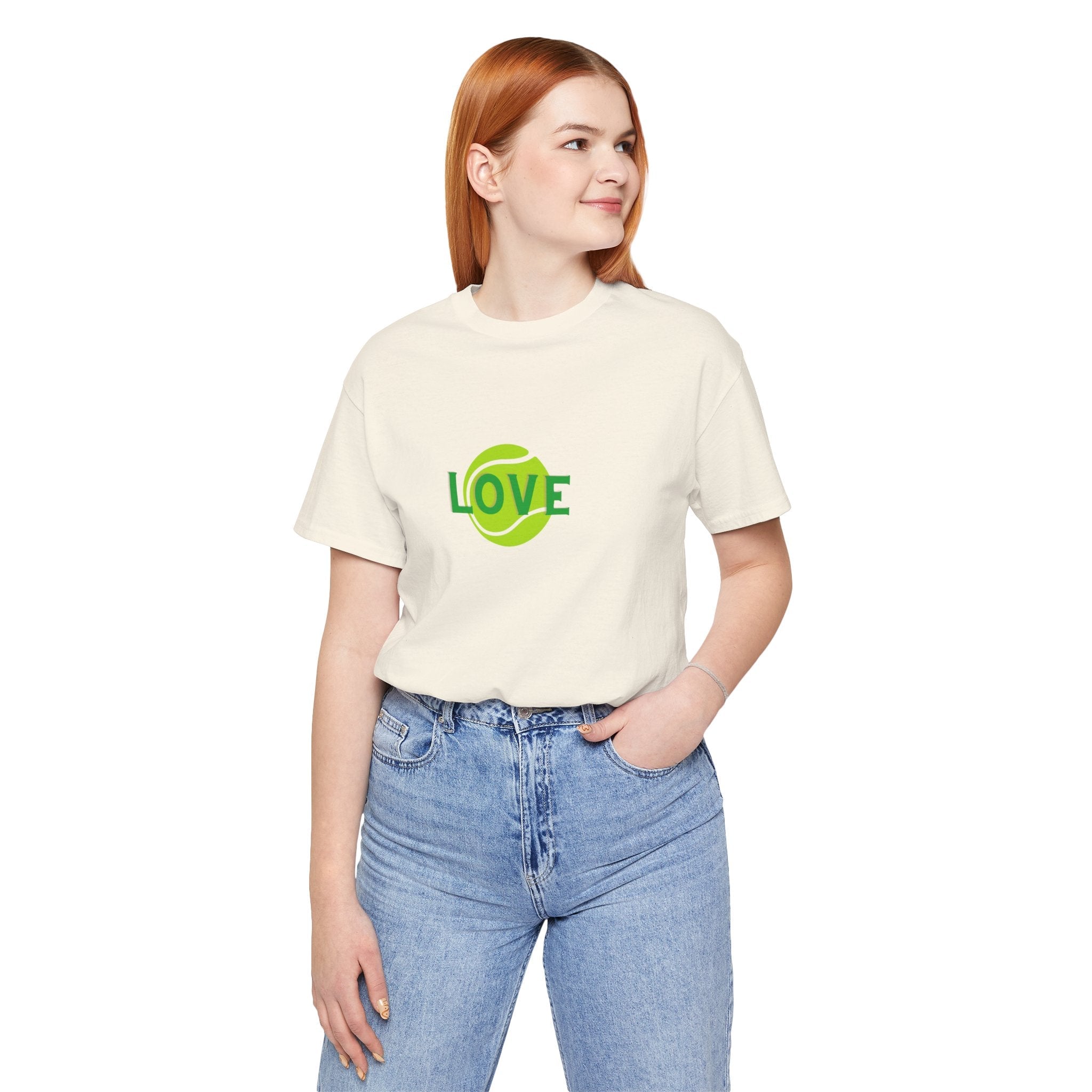 Tennis Love Graphic Tee — 'LOVE' Tennis Ball Shirt