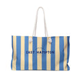 East Hampton Striped Weekender Bag — Preppy Beach Tote Bag
